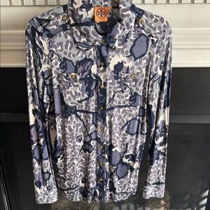 Tory Burch Floral Button-Up Shirt